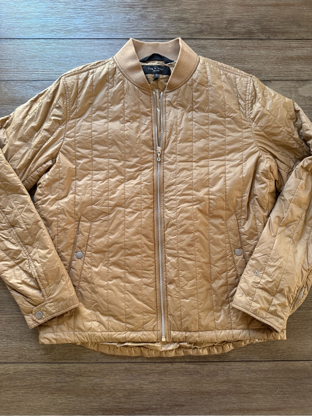 Rag & Bone - Men’s Lightweight Quilted Bomber Jacket - Beige